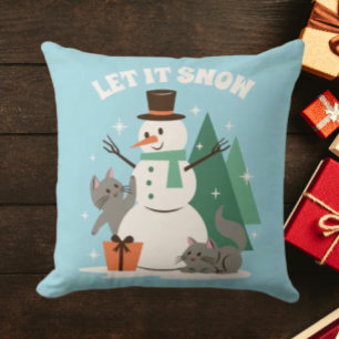 Laat het Sneeuwen Gezellige Winter Dekkussen Kussen