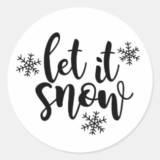 Laat het sneeuwen, Kerst sticker