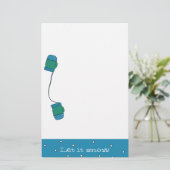 Laat het sneeuwen Kerstmis briefpapier (Staand voorkant)