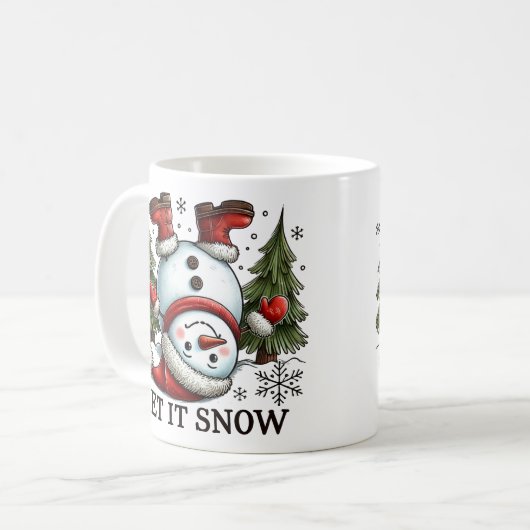 Laat het sneeuwen koffiemok (Voorkant links)