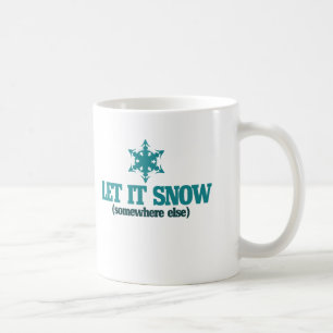 Laat het sneeuwen koffiemok