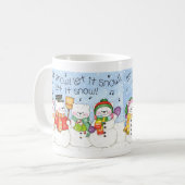 Laat het sneeuwen koffiemok (Voorkant links)