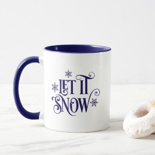 Laat het sneeuwen koffiemok mok