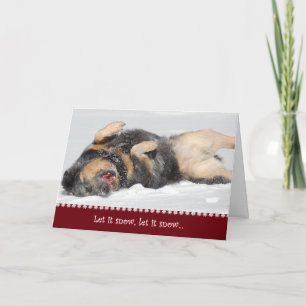 Laat het sneeuwen, laat het sneeuwen… de feestdagen kaart