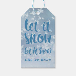 Laat het sneeuwen, laat het sneeuwen, laat het sne cadeaulabel