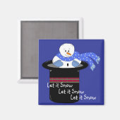 Laat het sneeuwen magneet (Voorkant / Achterkant)