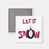 Laat het sneeuwen. magneet (Voorkant / Achterkant)