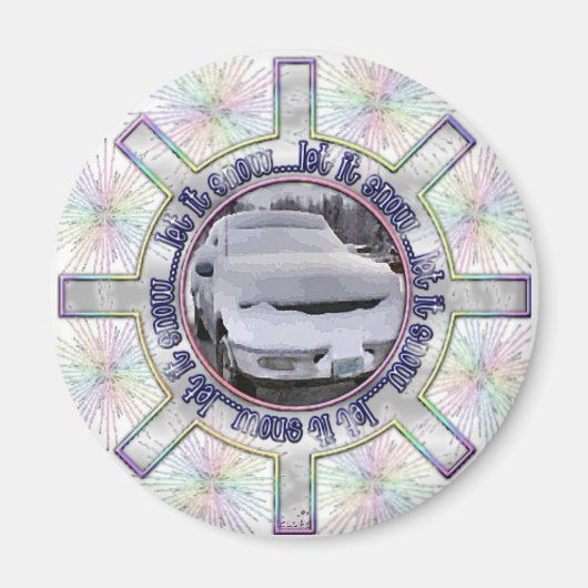 Laat het sneeuwen magneet (Voorkant)