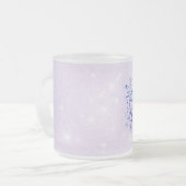 Laat het sneeuwen matglas koffiemok (Voorkant links)