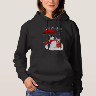 Laat het sneeuwen met Shirt van kerst Chihuahua en