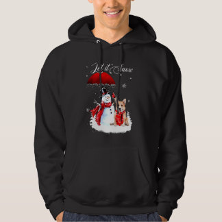 Laat het sneeuwen met Shirt van kerst Chihuahua en