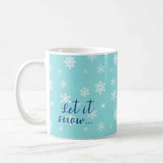 Laat het sneeuwen... Mooie sneeuwvlok ontwerp Koffiemok