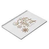 laat het sneeuwen notitieboek (Linkerzijde)