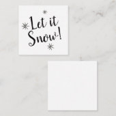 Laat het sneeuwen notitiekaartje (Voorkant / Achterkant)