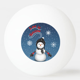 Laat het sneeuwen pingpongballen