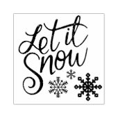 Laat het Sneeuwen Rubberstempel (Afrduk)