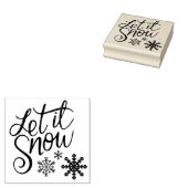 Laat het Sneeuwen Rubberstempel (Gestempeld)