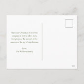 Laat het sneeuwen Schattigee kerst rendieren famil Feestdagenkaart (Achterkant)