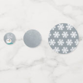 Laat het sneeuwen! Snowman Confetti (Achterkanten)