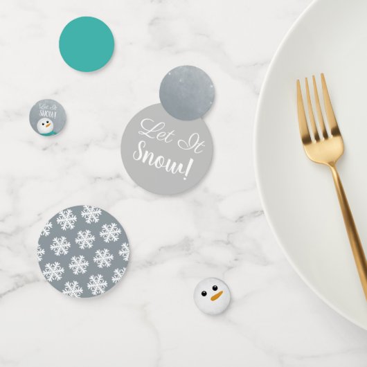 Laat het sneeuwen! Snowman Confetti (Groep)