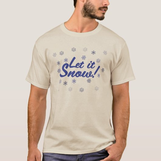 Laat het sneeuwen t-shirt (Voorkant)