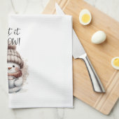 Laat het sneeuwen theedoek (Quarter Fold)