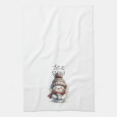 Laat het sneeuwen theedoek (Verticaal)