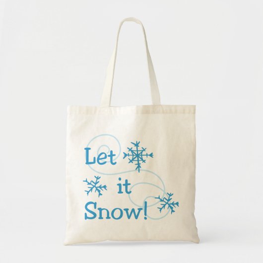 Laat het sneeuwen tote bag (Voorkant)
