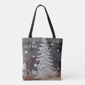 Laat het sneeuwen tote bag (Achterkant)