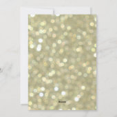 Laat het sneeuwen vakantiefoto kaart in goud (Achterkant)