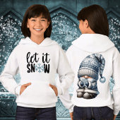 Laat het Sneeuwen Winter Kabouter Kinderen Pullove