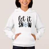 Laat het Sneeuwen Winter Kabouter Kinderen Pullove (Voorkant)
