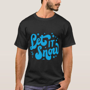 Laat het Sneeuwen Winter Ontwerp Peuter T-shirt