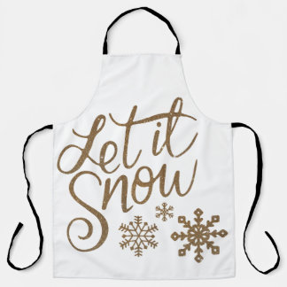 Laat het Sneeuwen Winter / Vakantie schort
