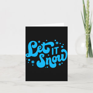 Laat het Sneeuwen Winterontwerp Kaart