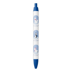 Laat het sneeuwen! zwarte inkt pen
