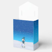 Laat het sneeuwfort bedankdoosjes (Geopend)