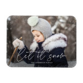 Laat het sneeuwfoto maken magneet (Horizontaal)