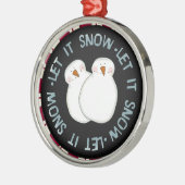 Laat het Sneeuwkeepomwille Ornament (Links)