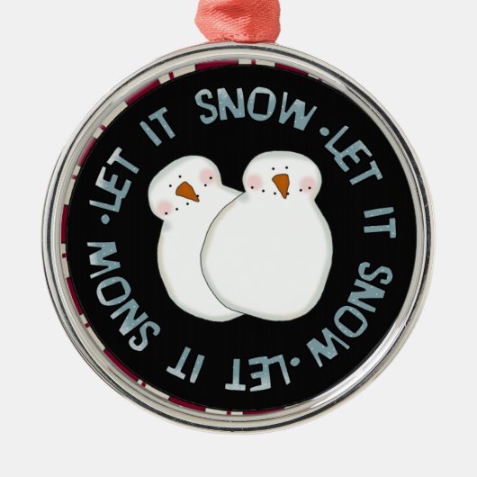 Laat het Sneeuwkeepomwille Ornament (Voorkant)