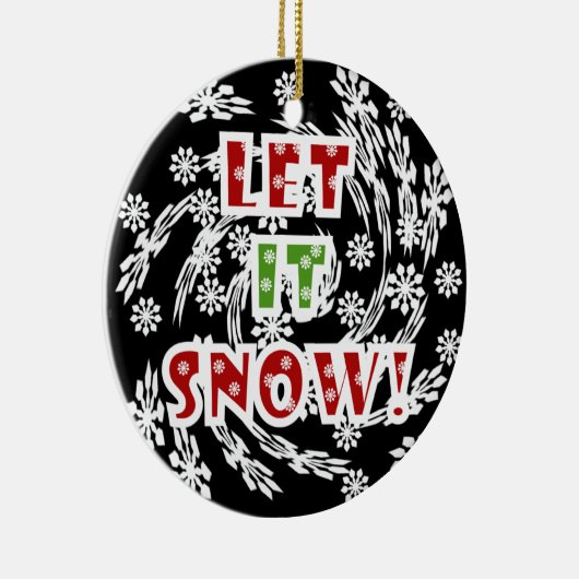 Laat het Sneeuwkeepomwille Ornament (Rechts)