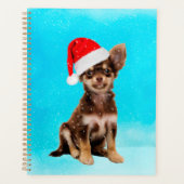 Laat het Sneeuwkerst Chihuahua Dog Wearing Pet Planner (Voorkant)