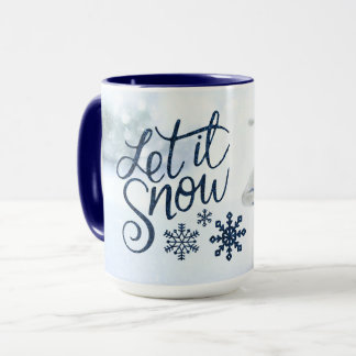 Laat het Sneeuwman Grote Mok sneeuwen