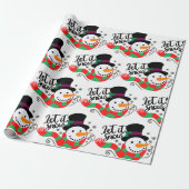 Laat het sneeuwnkerst cadeaupapier (Uitgerold)