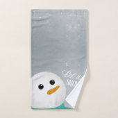 Laat het sneeuwsneeuwman bad handdoek (Handdoek)
