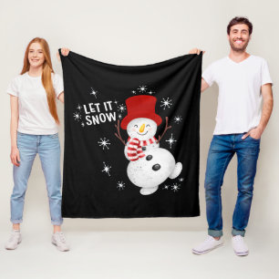 Laat het sneeuwsnuffelaar fleece deken