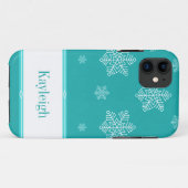 Laat het Sneeuwt BT iPhone 5 Hoesje, Aqua Case-Mate iPhone Case (Achterkant (horizontaal))