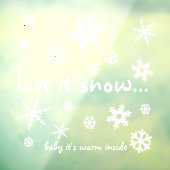 Laat het sneeuwvenster knippen raamsticker (Vel 3)