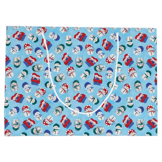 Laat het sneeuwverkuiken Waterverf tekens Groot Cadeauzakje (Achterkant)