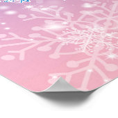 Laat het sneeuwvlokken Poster (Hoek)